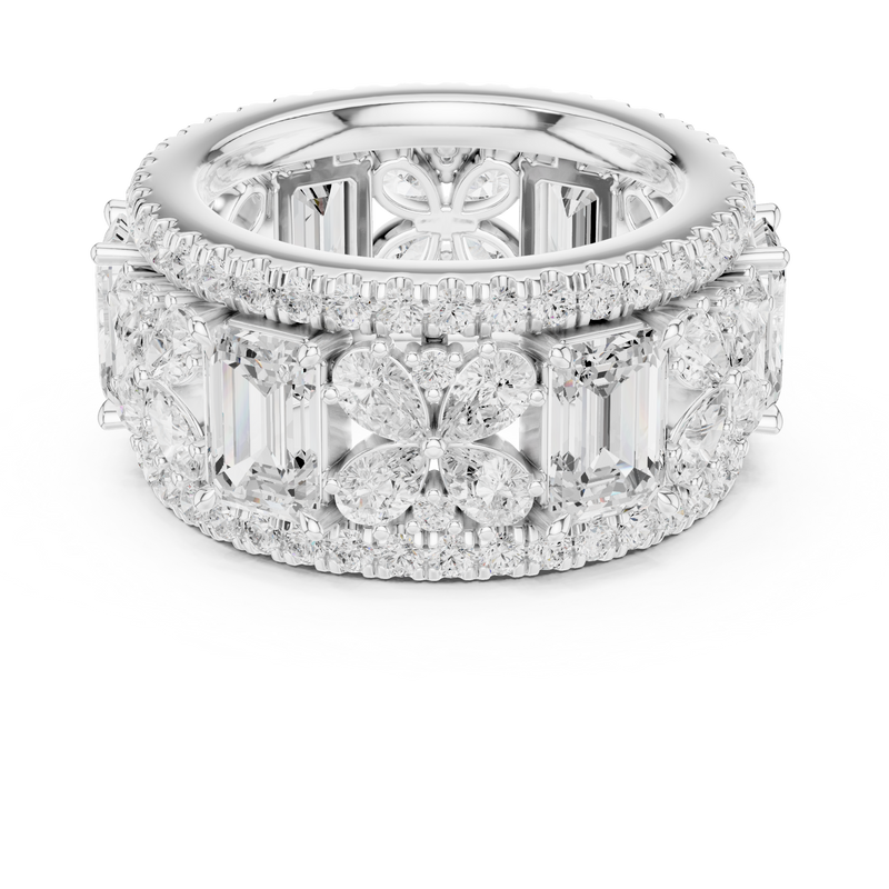 Ladies Ring DDLR-305@7 - White Gold - Image