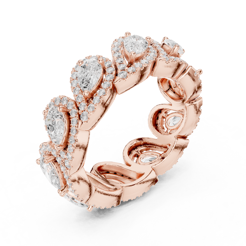 Ladies Ring DDLR-306@7 - Rose Gold - Image