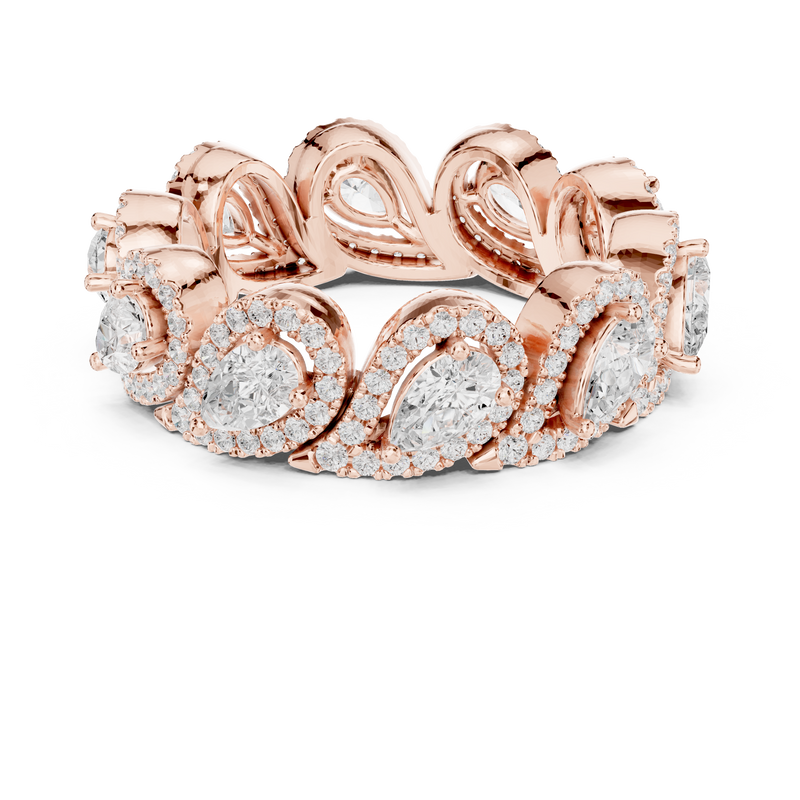 Ladies Ring DDLR-306@7 - Rose Gold - Image