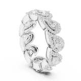 Ladies Ring DDLR-306@7 - White Gold - Image