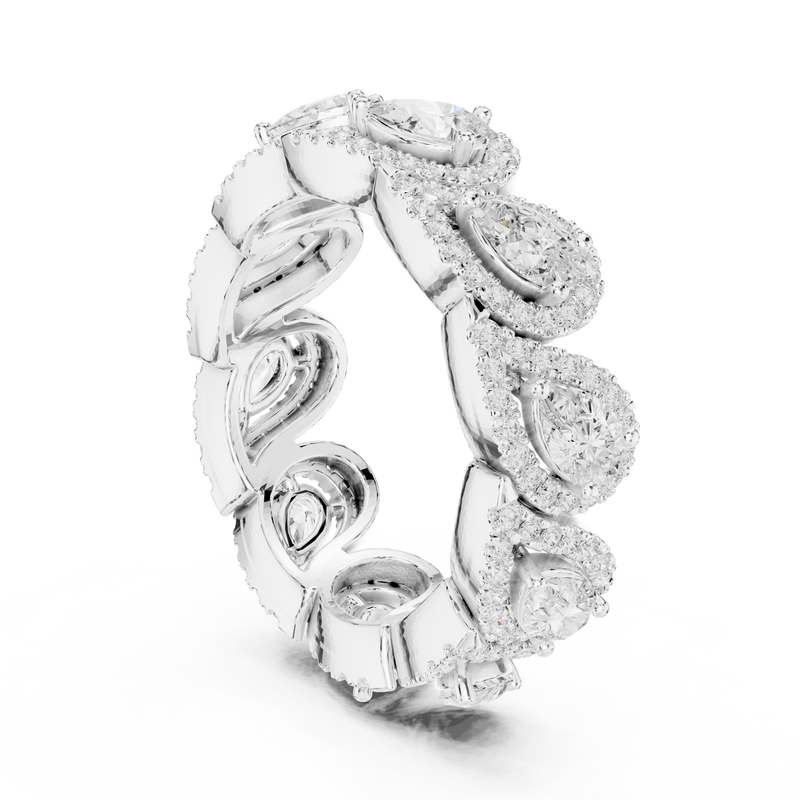 Ladies Ring DDLR-306@7 - White Gold - Image