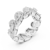 Ladies Ring DDLR-306@7 - White Gold - Image