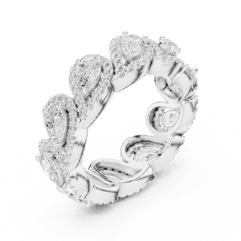 Ladies Ring DDLR-306@7 - White Gold - Image