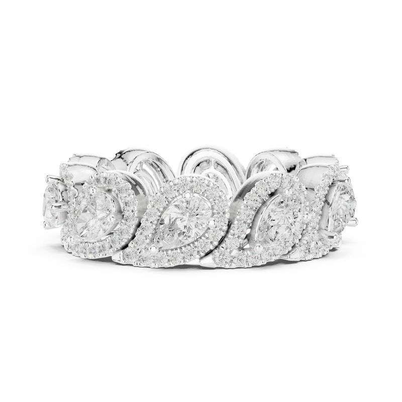 Ladies Ring DDLR-306@7 - White Gold - Image