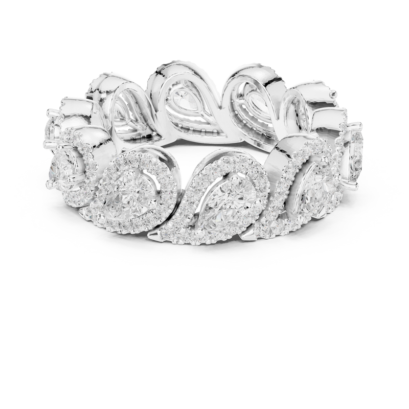 Ladies Ring DDLR-306@7 - White Gold - Image