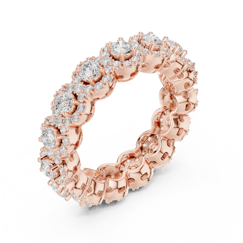 Ladies Ring DDLR-307@7 - Rose Gold - Image