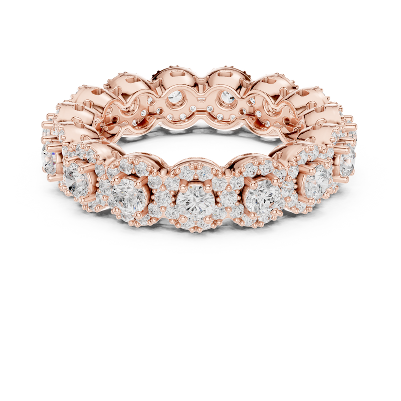 Ladies Ring DDLR-307@7 - Rose Gold - Image