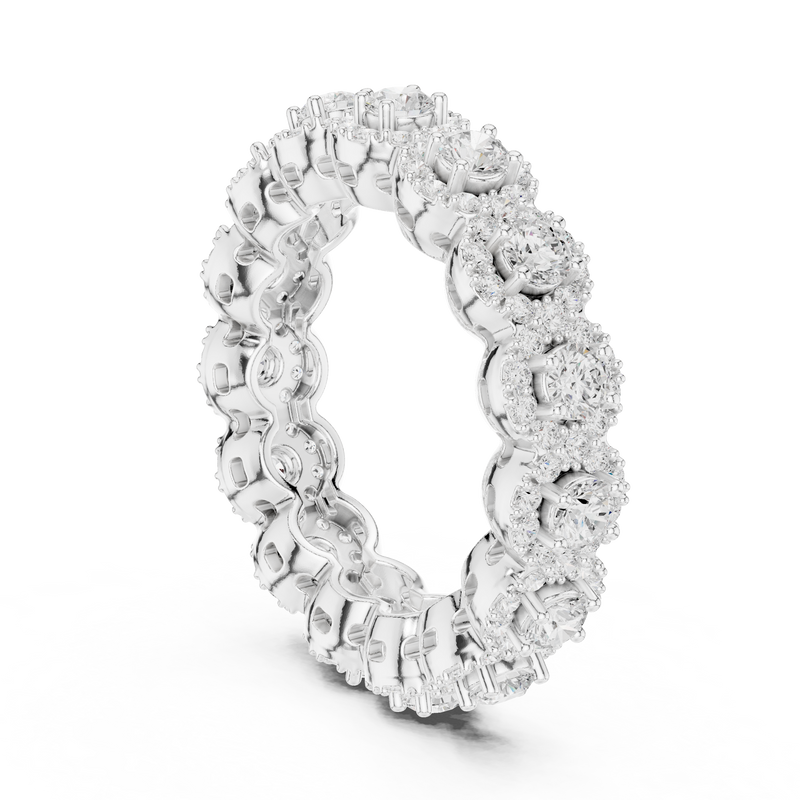Ladies Ring DDLR-307@7 - White Gold - Image