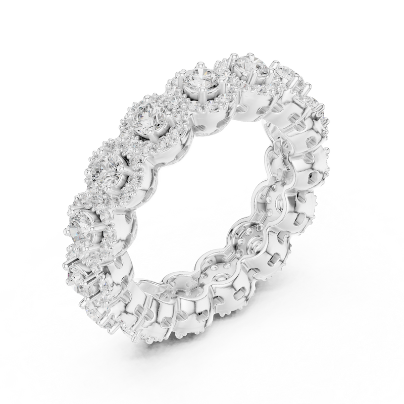 Ladies Ring DDLR-307@7 - White Gold - Image
