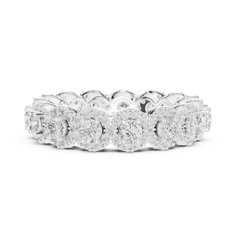 Ladies Ring DDLR-307@7 - White Gold - Image