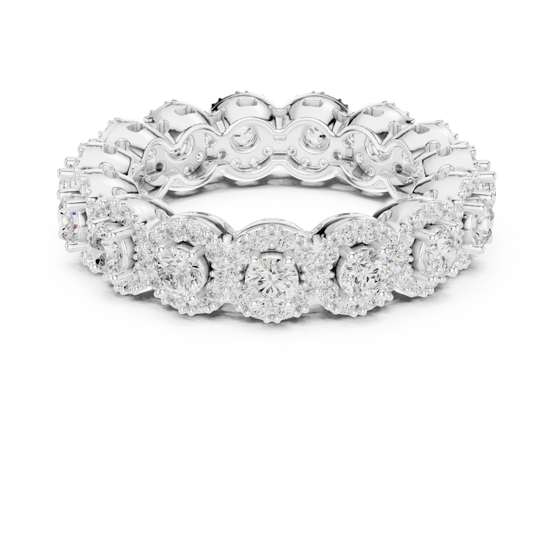 Ladies Ring DDLR-307@7 - White Gold - Image