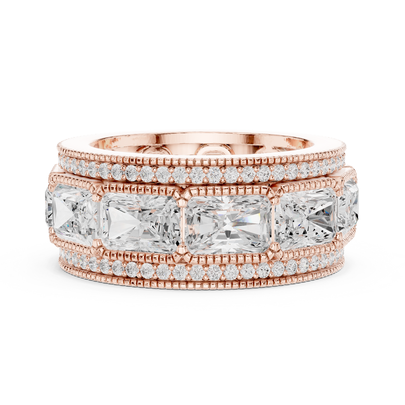Ladies Ring DDLR-308@7 - Rose Gold - Image