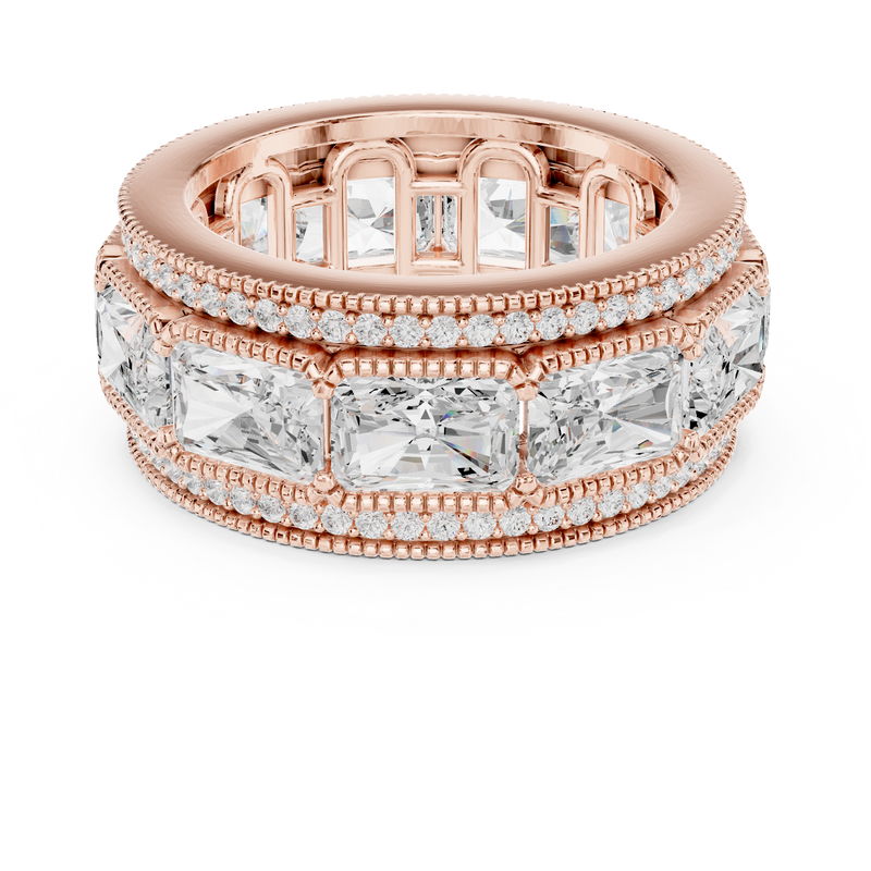 Ladies Ring DDLR-308@7 - Rose Gold - Image