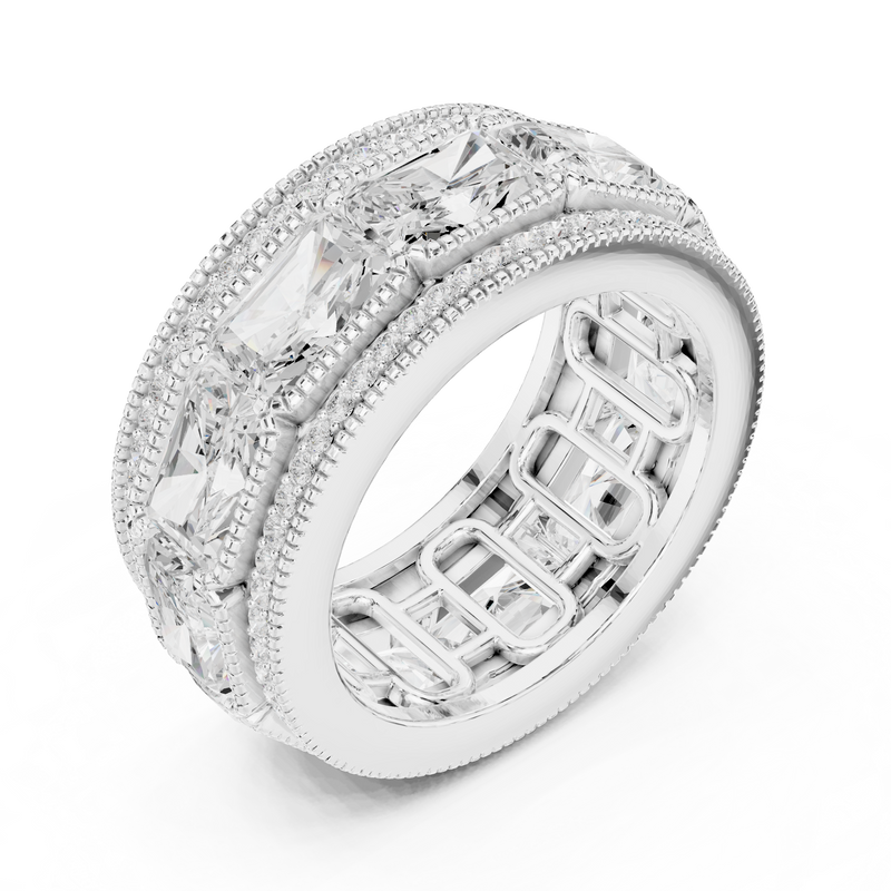 Ladies Ring DDLR-308@7 - White Gold - Image