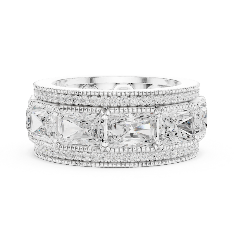 Ladies Ring DDLR-308@7 - White Gold - Image