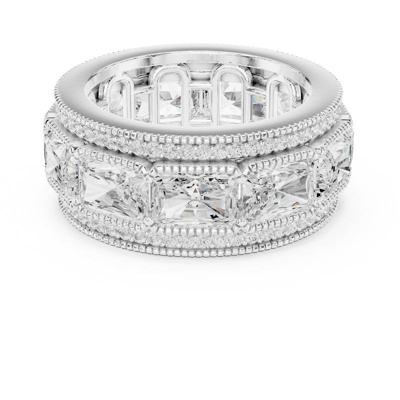 Ladies Ring DDLR-308@7 - White Gold - Image