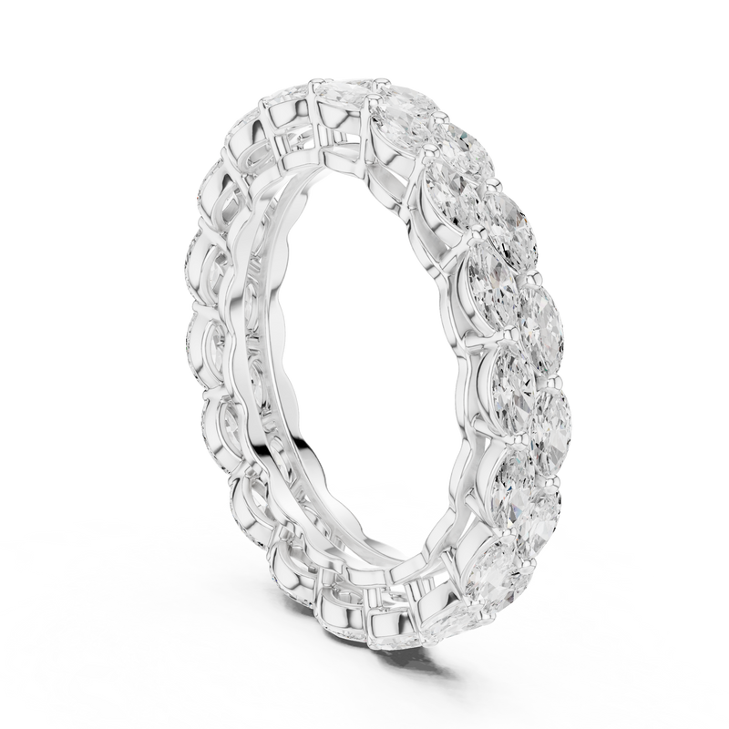 Ladies Ring DDLR-309@7 - White Gold - Image