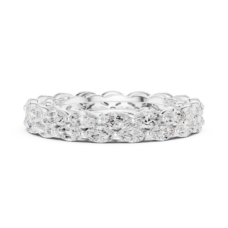 Ladies Ring DDLR-309@7 - White Gold - Image