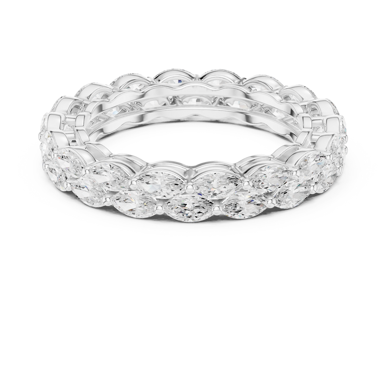 Ladies Ring DDLR-309@7 - White Gold - Image