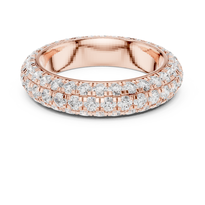 Ladies Ring DDLR-310@7 - Rose Gold - Image