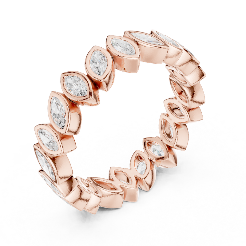 Ladies Ring DDLR-311@7 - Rose Gold - Image