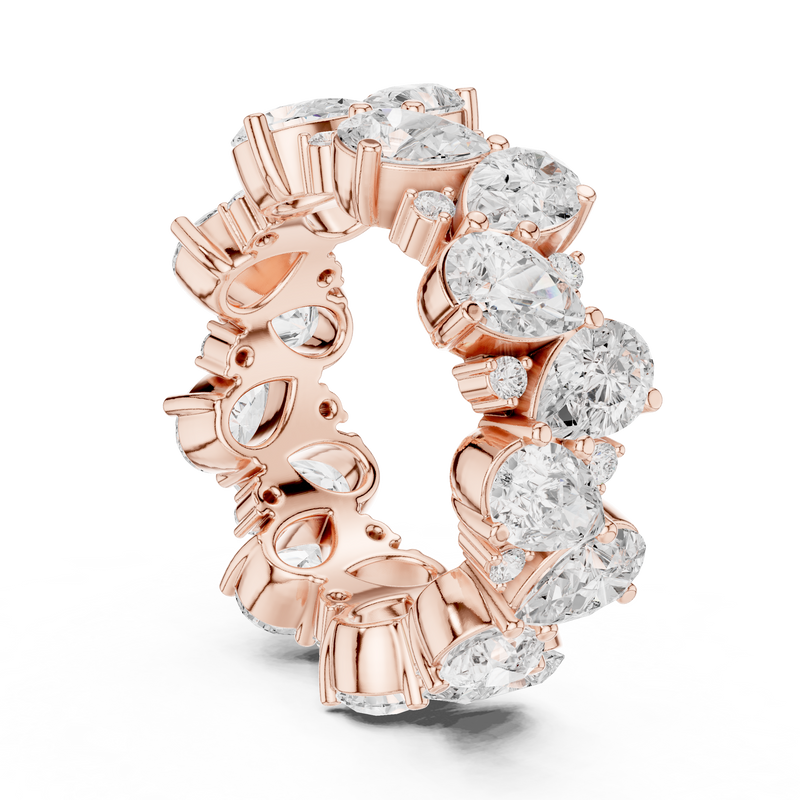Ladies Ring DDLR-312@7 - Rose Gold - Image