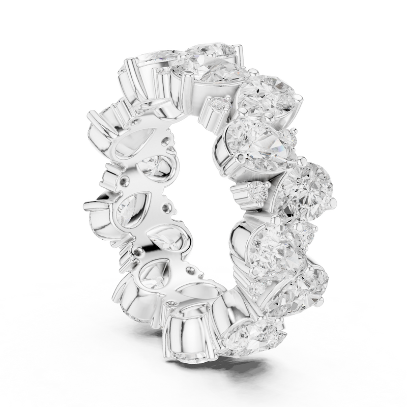 Ladies Ring DDLR-312@7 - White Gold - Image