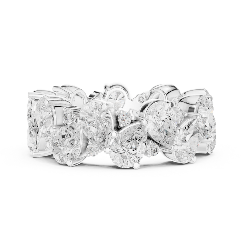 Ladies Ring DDLR-312@7 - White Gold - Image