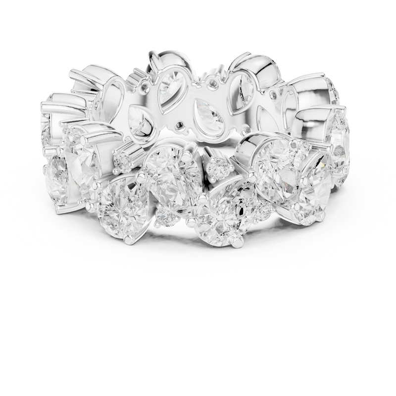 Ladies Ring DDLR-312@7 - White Gold - Image