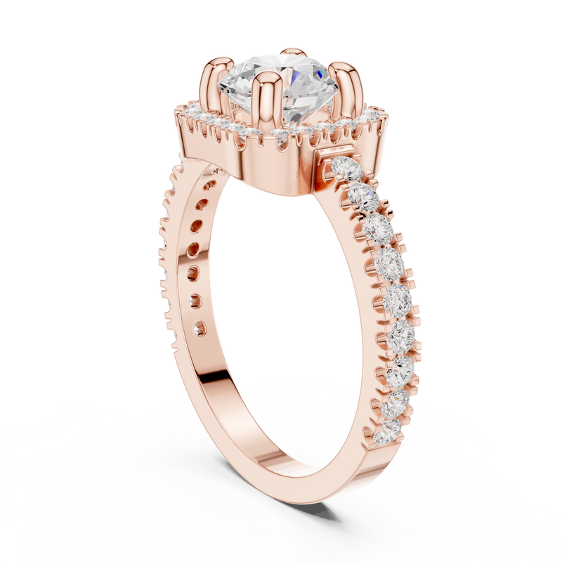 Ladies Ring DDLR-314@7 - Rose Gold - Image