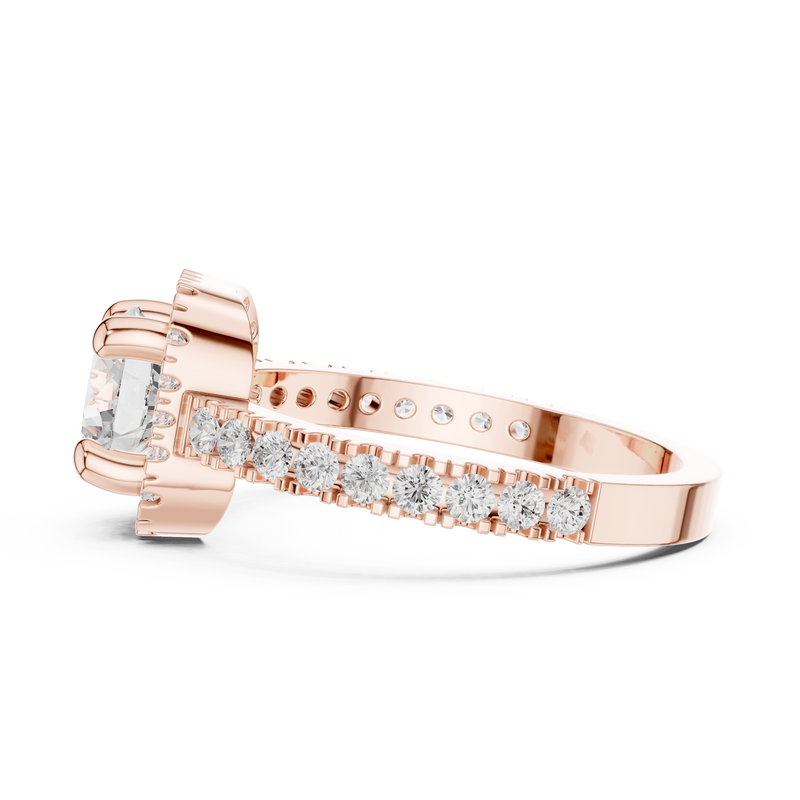 Ladies Ring DDLR-314@7 - Rose Gold - Image