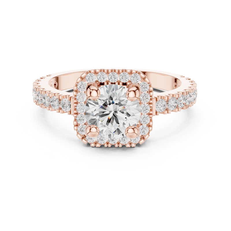 Ladies Ring DDLR-314@7 - Rose Gold - Image