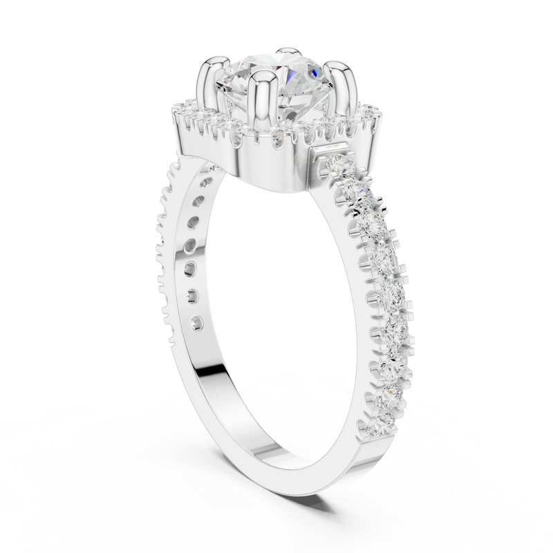Ladies Ring DDLR-314@7 - White Gold - Image
