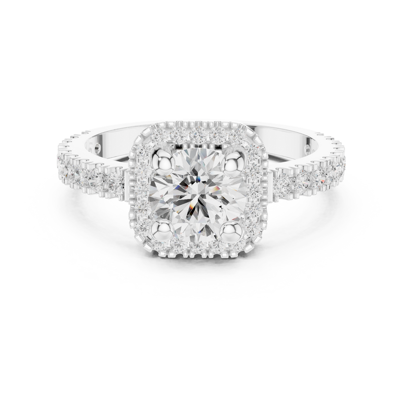 Ladies Ring DDLR-314@7 - White Gold - Image
