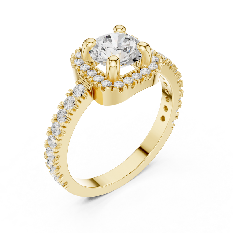 Ladies Ring DDLR-314@7 - Yellow Gold - Image