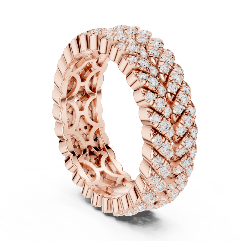 Ladies Ring DDLR-315@7 - Rose Gold - Image