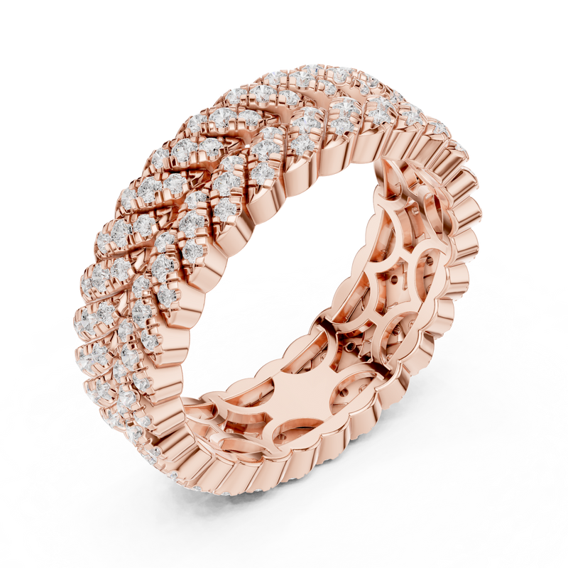Ladies Ring DDLR-315@7 - Rose Gold - Image