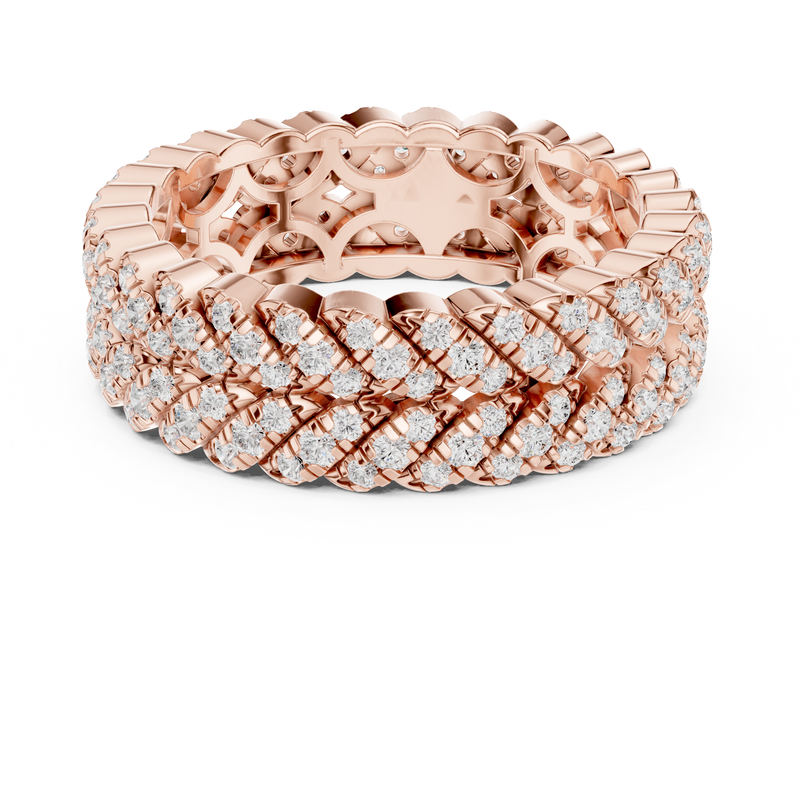 Ladies Ring DDLR-315@7 - Rose Gold - Image