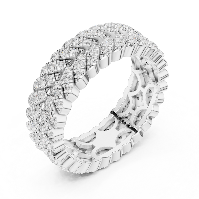 Ladies Ring DDLR-315@7 - White Gold - Image