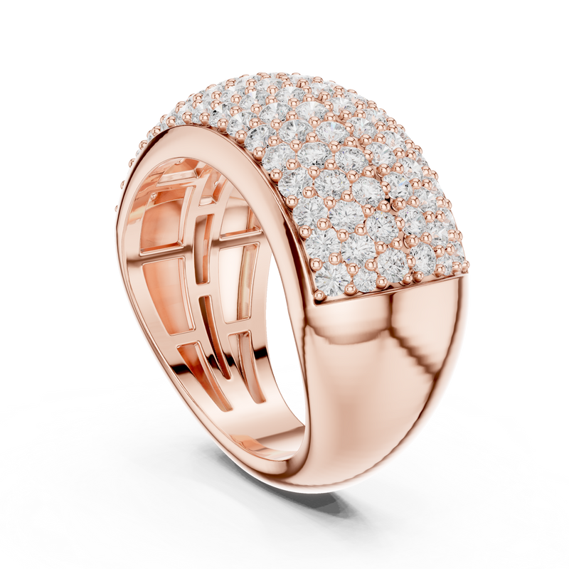 Ladies Ring DDLR-316@7 - Rose Gold - Image