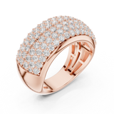 Ladies Ring DDLR-316@7 - Rose Gold - Image
