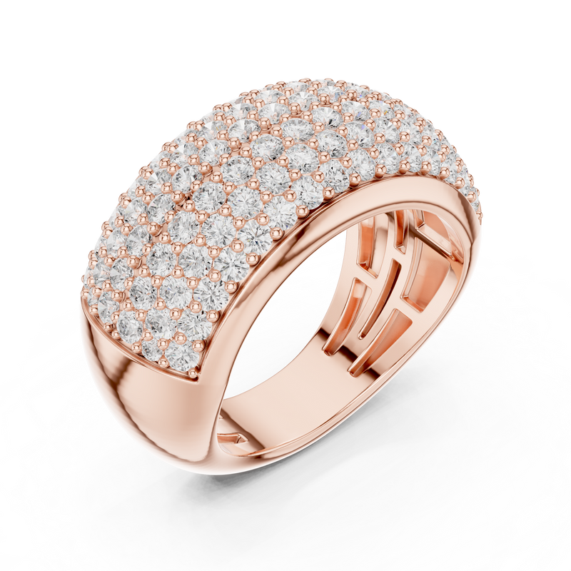 Ladies Ring DDLR-316@7 - Rose Gold - Image