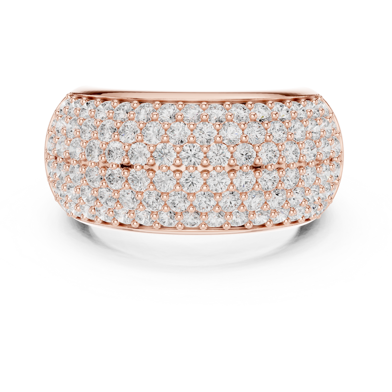 Ladies Ring DDLR-316@7 - Rose Gold - Image