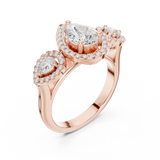 Ladies Ring DDLR-317@7 - Rose Gold - Image