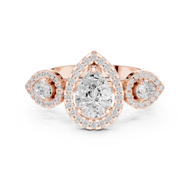 Ladies Ring DDLR-317@7 - Rose Gold - Image