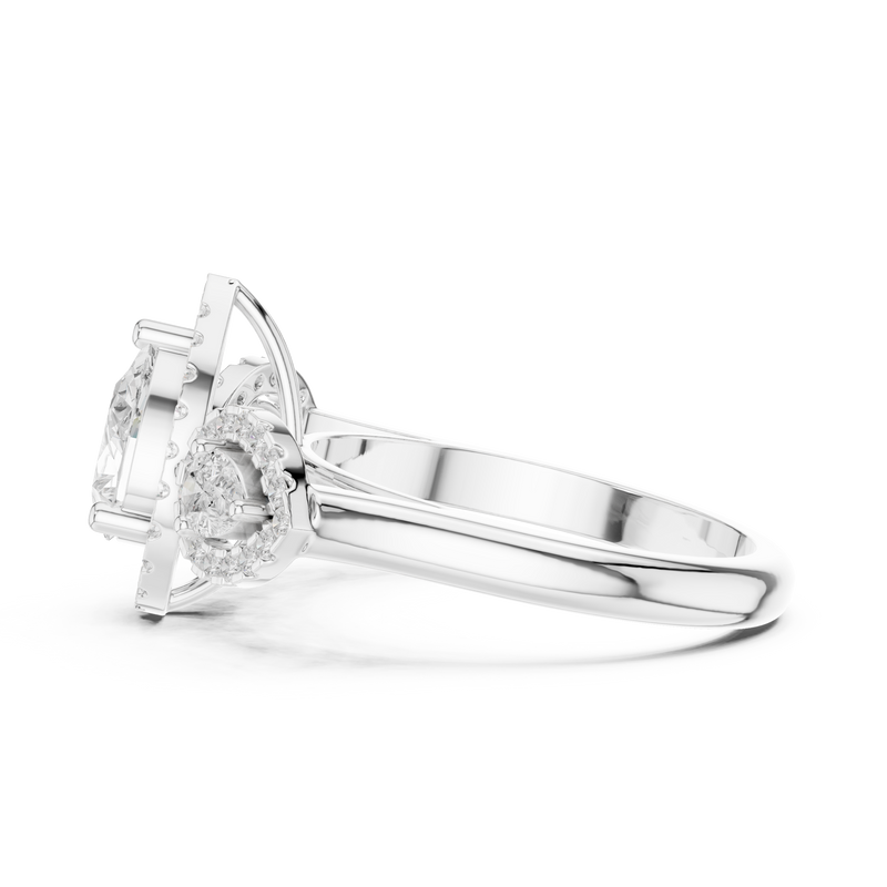 Ladies Ring DDLR-317@7 - White Gold - Image