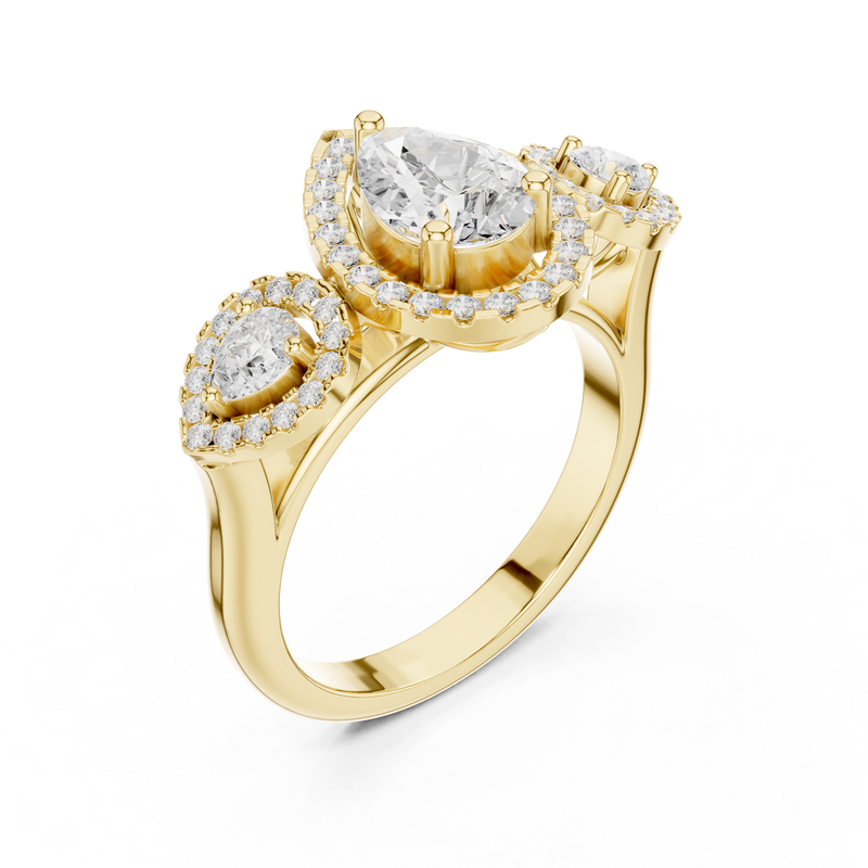 Ladies Ring DDLR-317@7 - Yellow Gold - Image