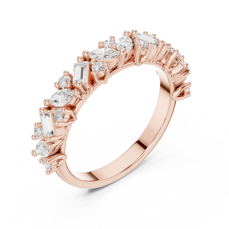 Ladies Ring DDLR-318@7 - Rose Gold - Image