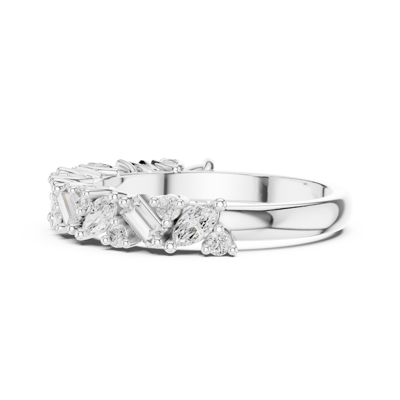 Ladies Ring DDLR-318@7 - White Gold - Image