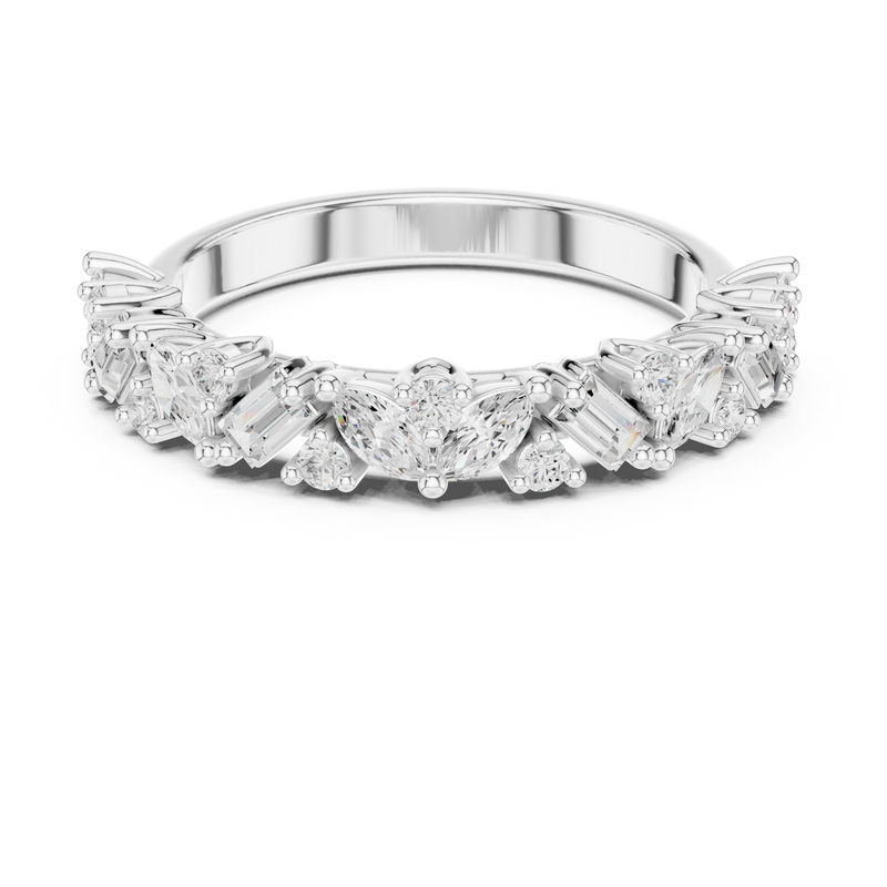 Ladies Ring DDLR-318@7 - White Gold - Image
